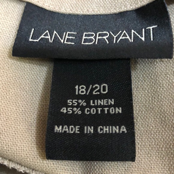 Lane Bryant Linen Trench Dress. NWOT - Picture 4 of 4